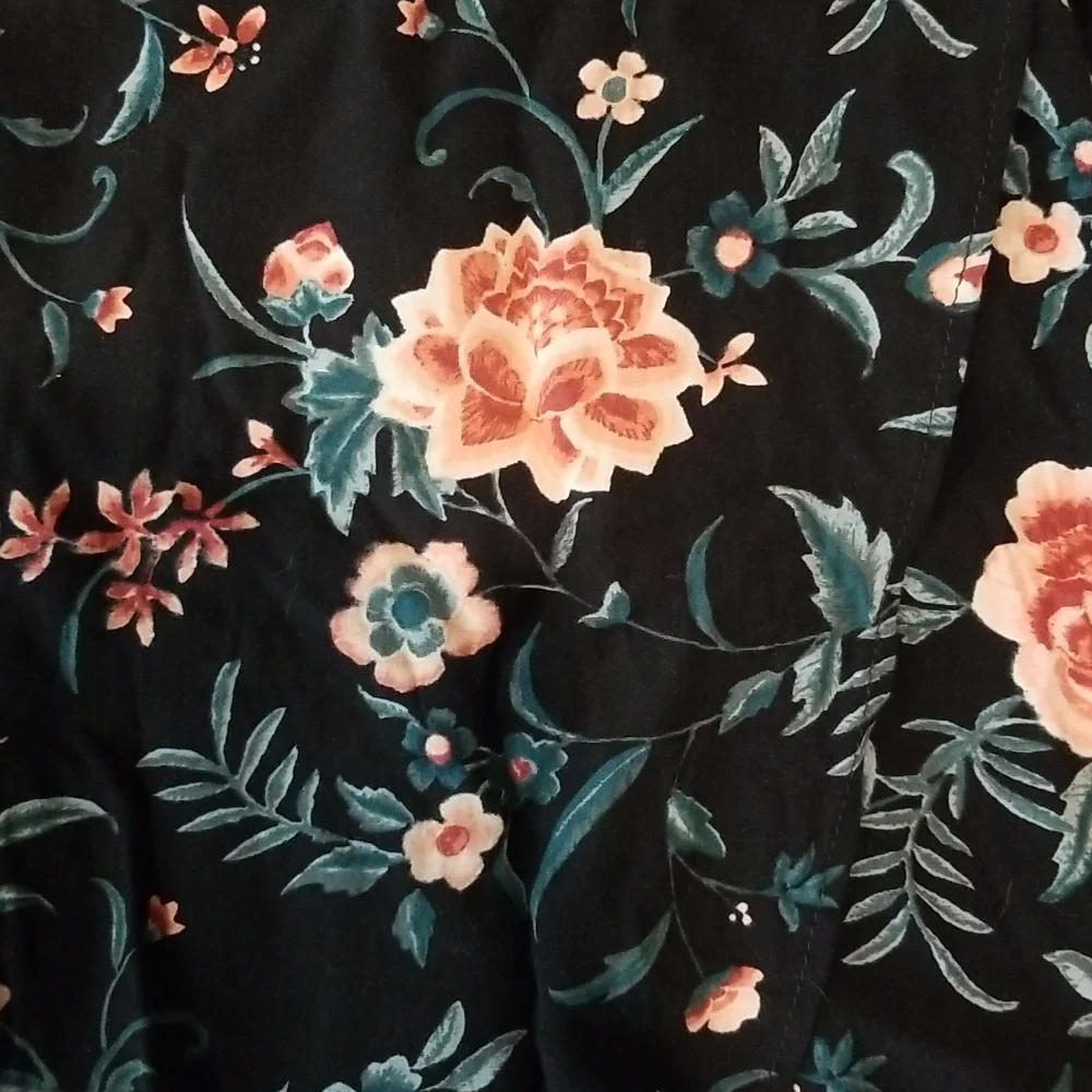 Faux Wrap Rose Maxi Skirt - Picture 3 of 7